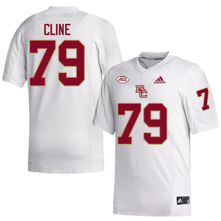 Boston College Eagles #79 Kevin Cline College Football Jerseys Stitched-White